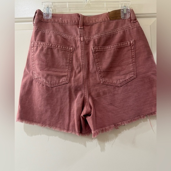 American Eagle Outfitters Mauve Distressed Jean Shorts - Picture 3 of 3